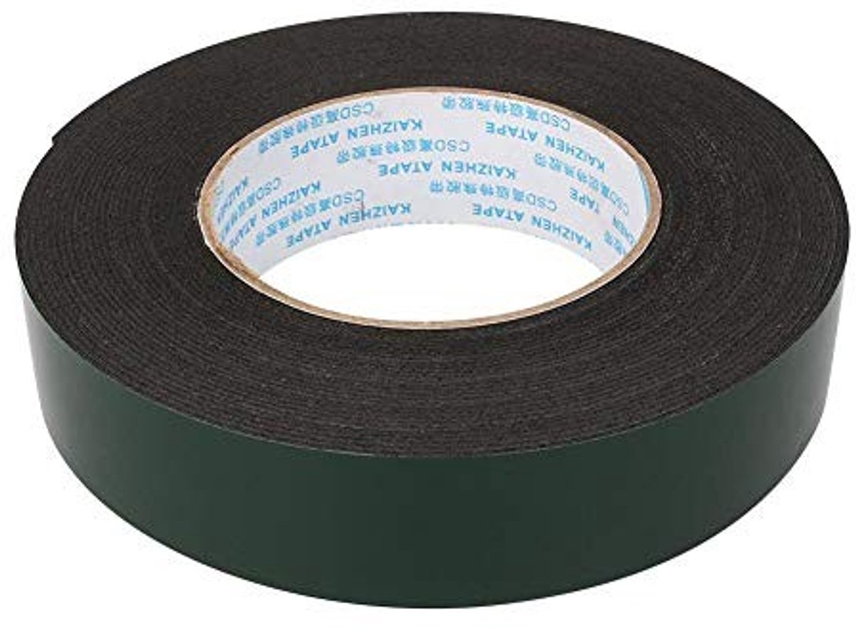 Dailygoods- Dubbelzijdige Tape Extra Sterk - Dubbelzijdig Tape - PE Foam - Waterdicht - Temperatuur Resistend - 30 mm x 10 m - Montagetape