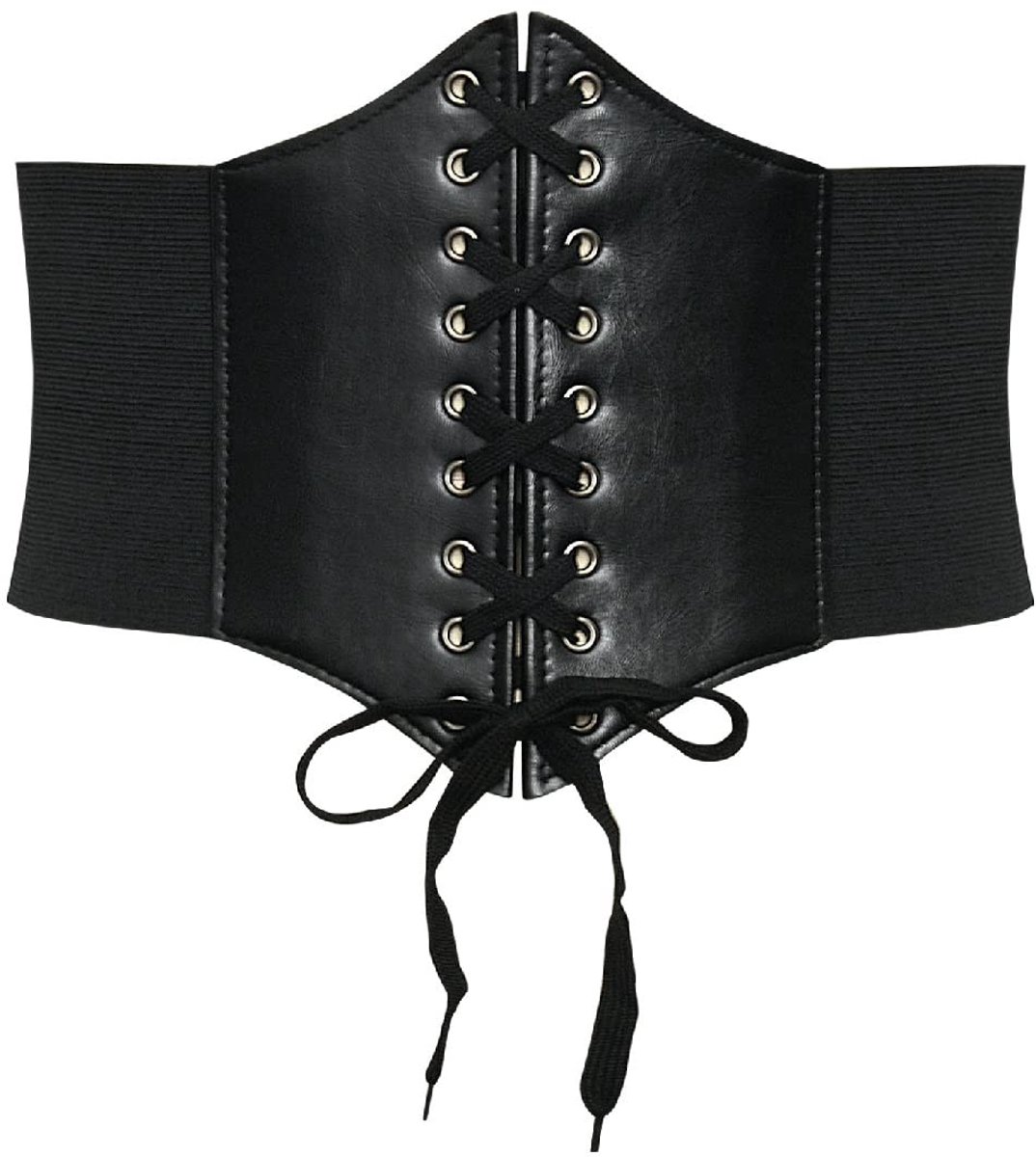 Dailygoods- Veterkorset - Elastische brede band - Heupriem - Wespentaille - Vintage-stijl - Verstelbare pasvorm - PU-leer - Corsetriem