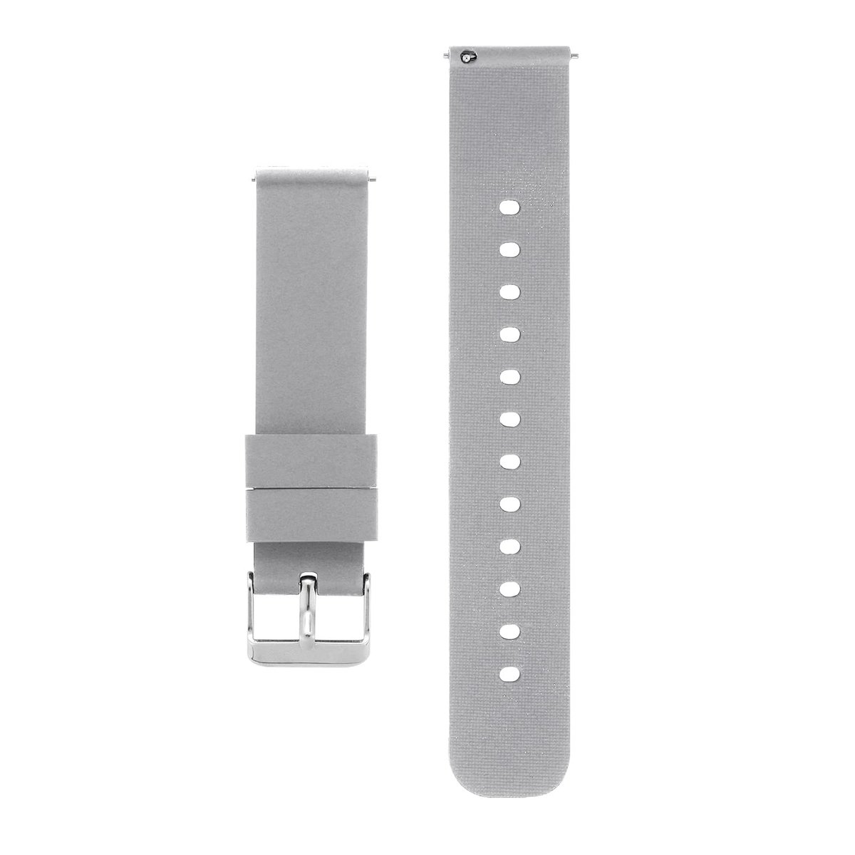 Dailygoods- Horlogeband Siliconen 18/20/22 mm - Vervangende Band - Roestvrijstalen Gesp - Zacht Rubber - Geschikt voor Polsen 14-20 cm - Horloge