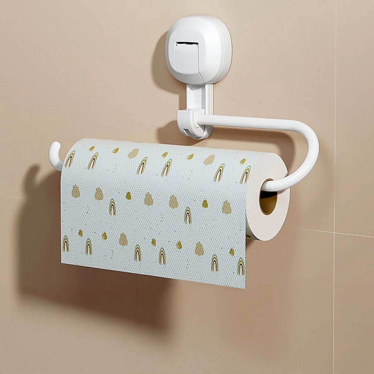 Dailygoods- Keukenpapierhouder Antislip - Keukenrolhouder - Herbruikbare Toiletpapierhouder - Flexibele Hanger - Eenvoudige Montage - 360 Graden Verstelbaar - Papierenhanddoekhouder