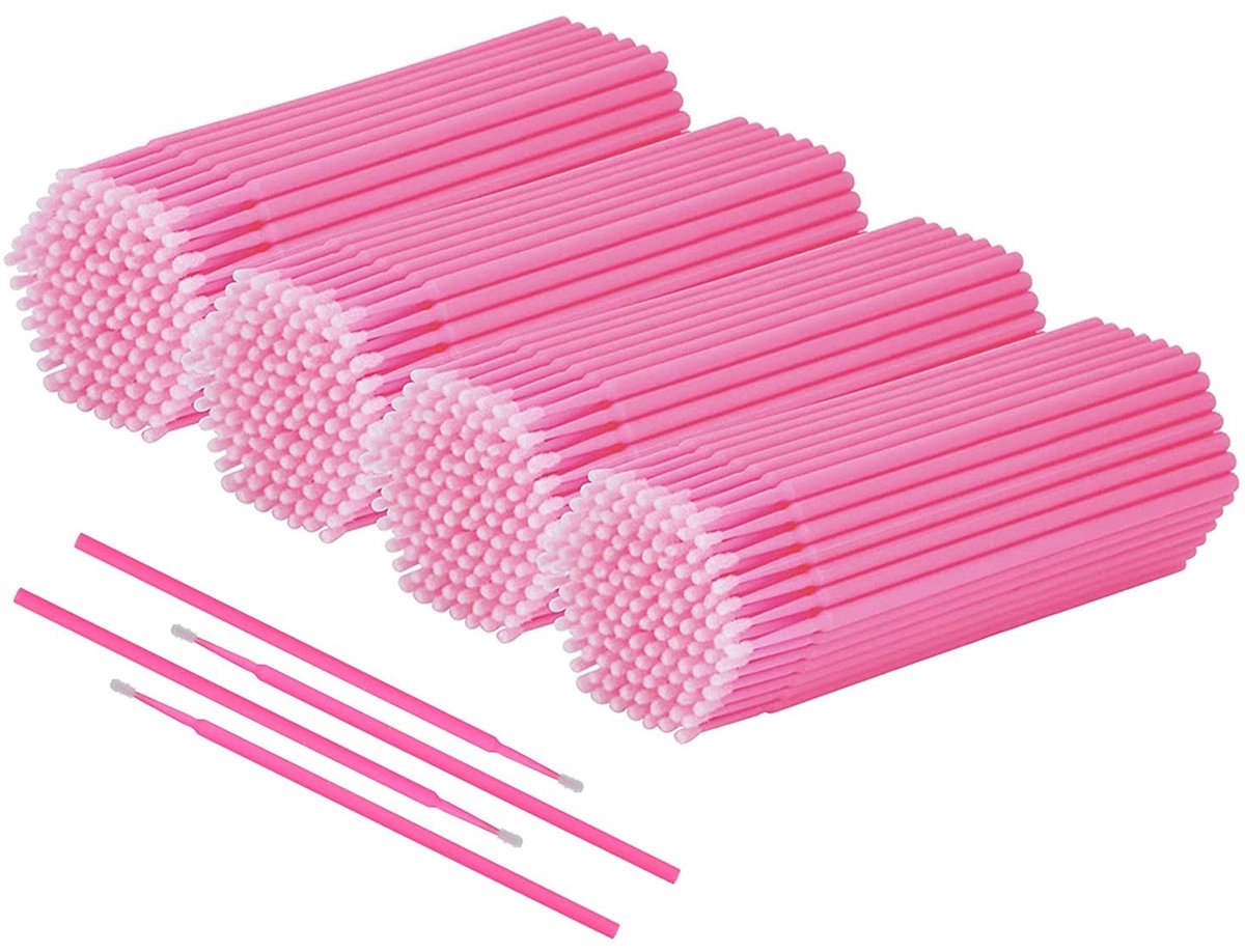 Dailygoods- Microborstels 400 stuks - Wimperborstels - Make-up Applicator - Oraal - Netheid - Flexibele Borstelkop - Make-upborstels