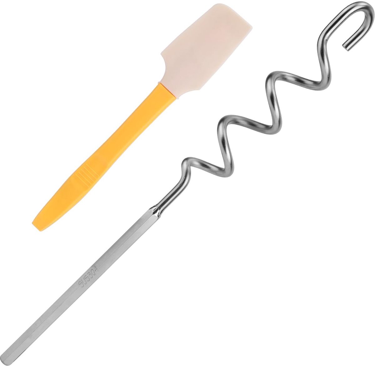 Dailygoods- Pindakaasroerder Roestvrij Staal - Notenbotermixer - Schraper - Keukengereedschap - Menggereedschap - Efficiëntie Verbeteren