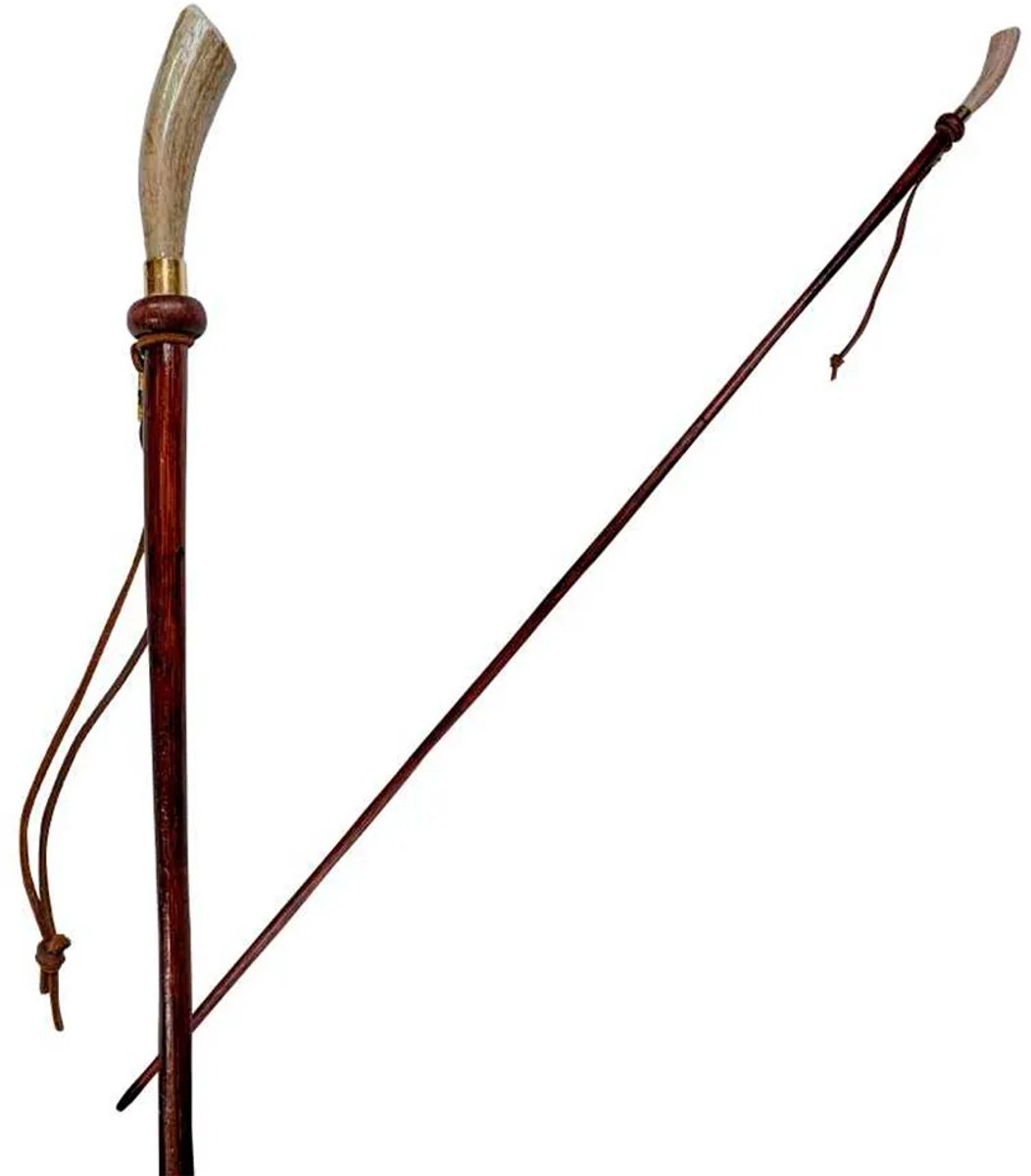 Marjoman Distribucion Handcrafted Deer Antler Rijzweep Bruin