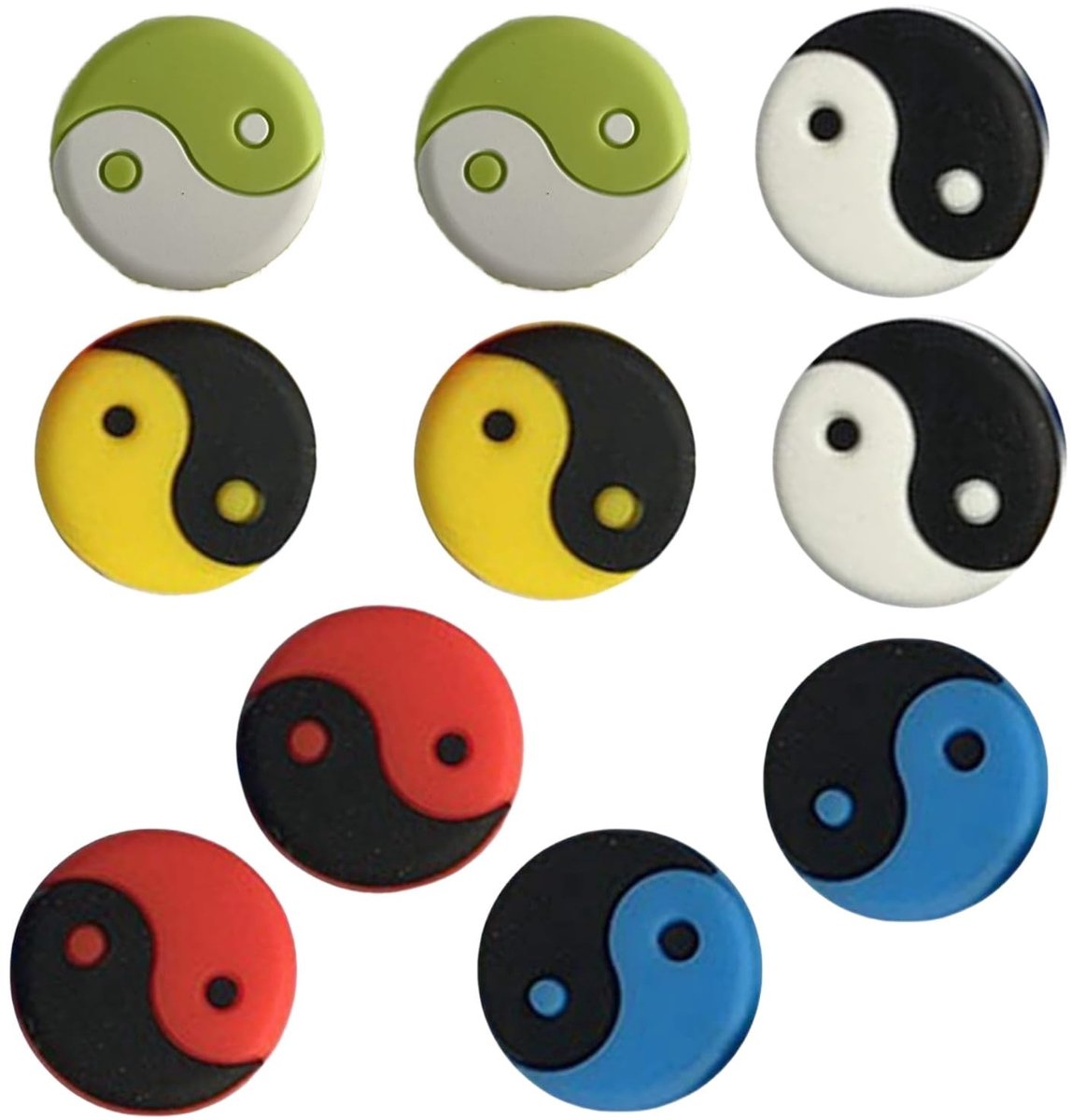 Dailygoods- Trillingsdemper - 10 Stuks - Tennis Demper - Schokdemper - Trildemper - Siliconen - Trillingsreductie - Tennisdemper