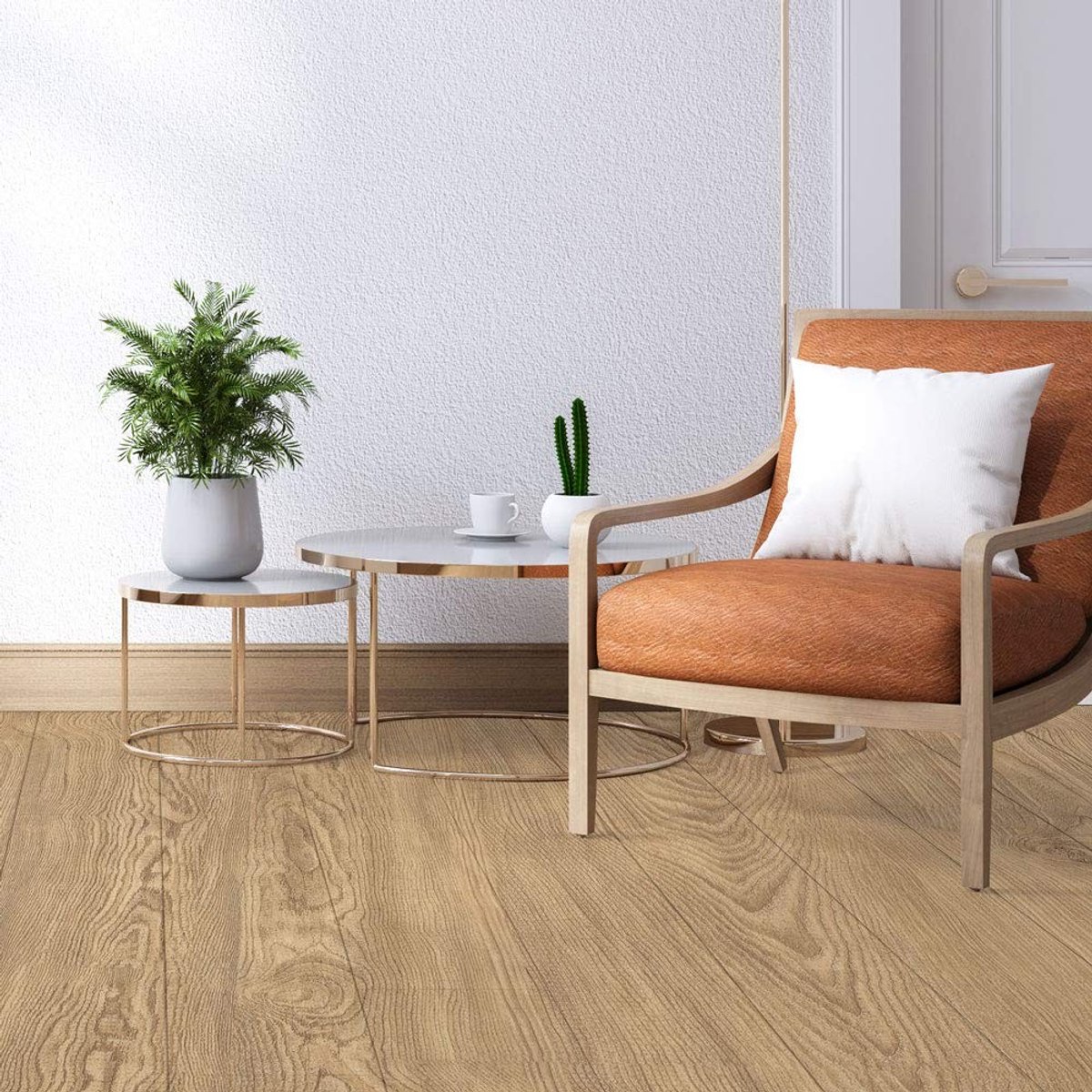 Dailygoods- Vloertegels Zelfklevend 20 x 300 cm - Antislip - PVC - Vloerbedekking - Muurdecoratie - Milieuvriendelijk - Verwijderbaar - Vloersticker