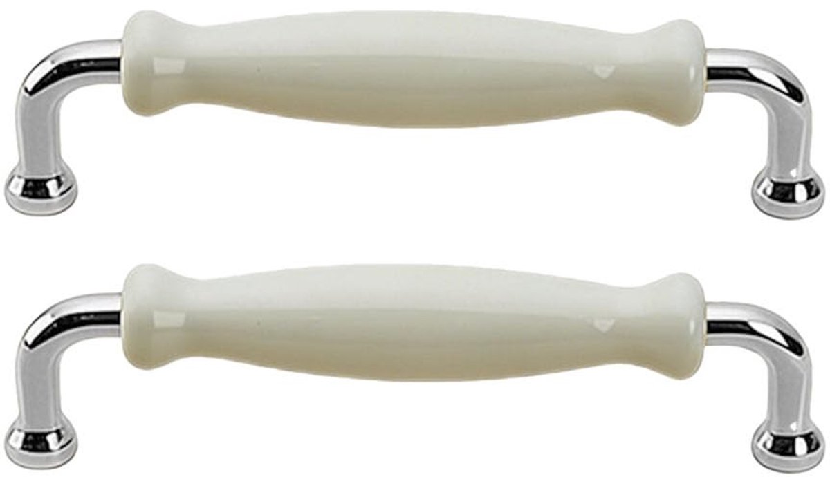 Dailygoods- Kast Handvat Minimalistisch - Keramisch - Zinklegering - Deurgreep - Deurknop - Geschikt voor Keuken/Badkamer - Hole Centre 128 mm