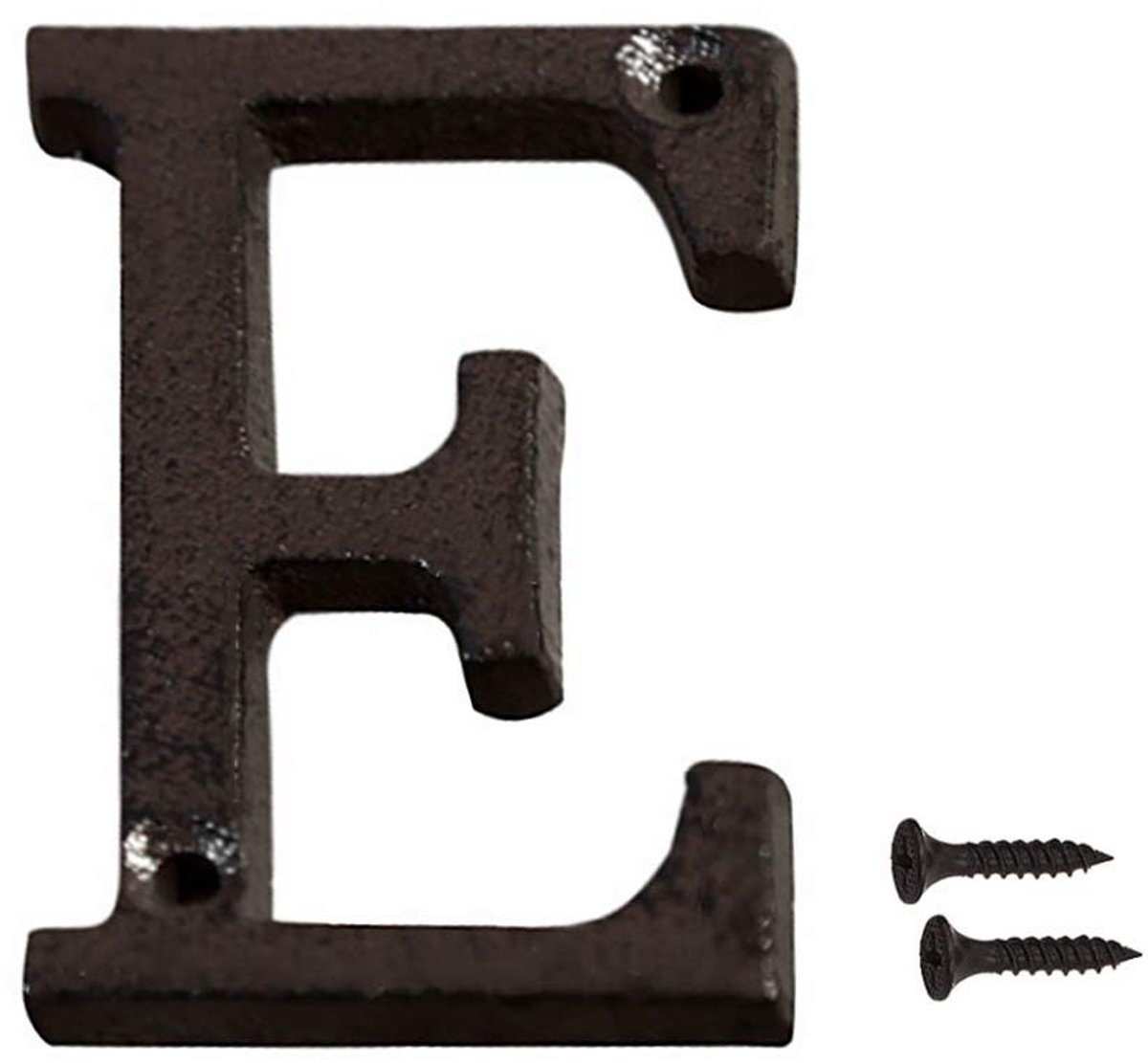 Dailygoods- Huisnummer Gietijzer 7.5cm - Zwart Huisnummer - Duurzaam Staal - Eenvoudig te Installeren - Geschikt voor Thuis/Café - Premium Kwaliteit - Adresnummer