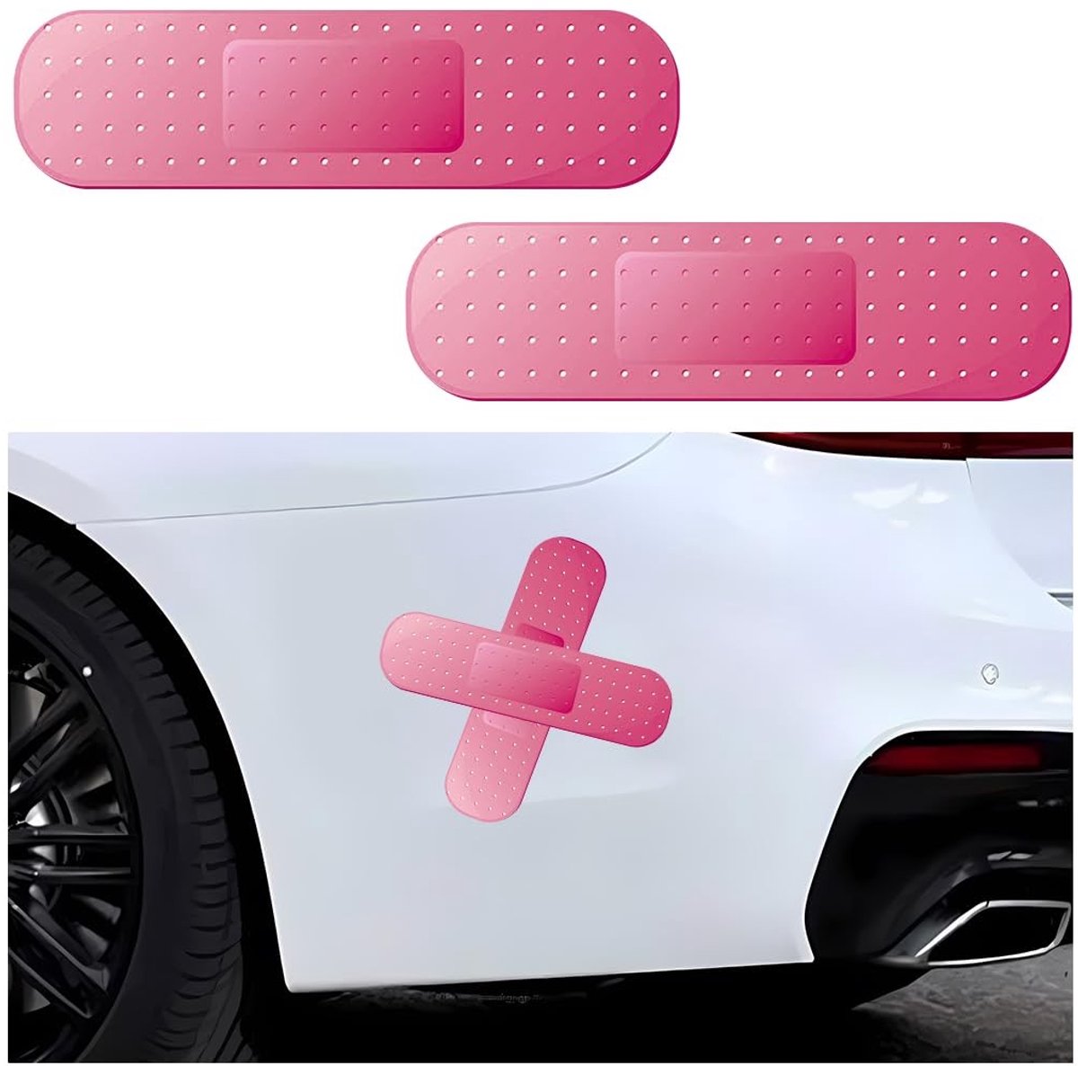 Dailygoods- Autostickers Grappig - Vinylstickers - 2 Stuks - 25,4 x 6,9 cm - Universeel - Duurzaam en Veilig - Autodecoratie
