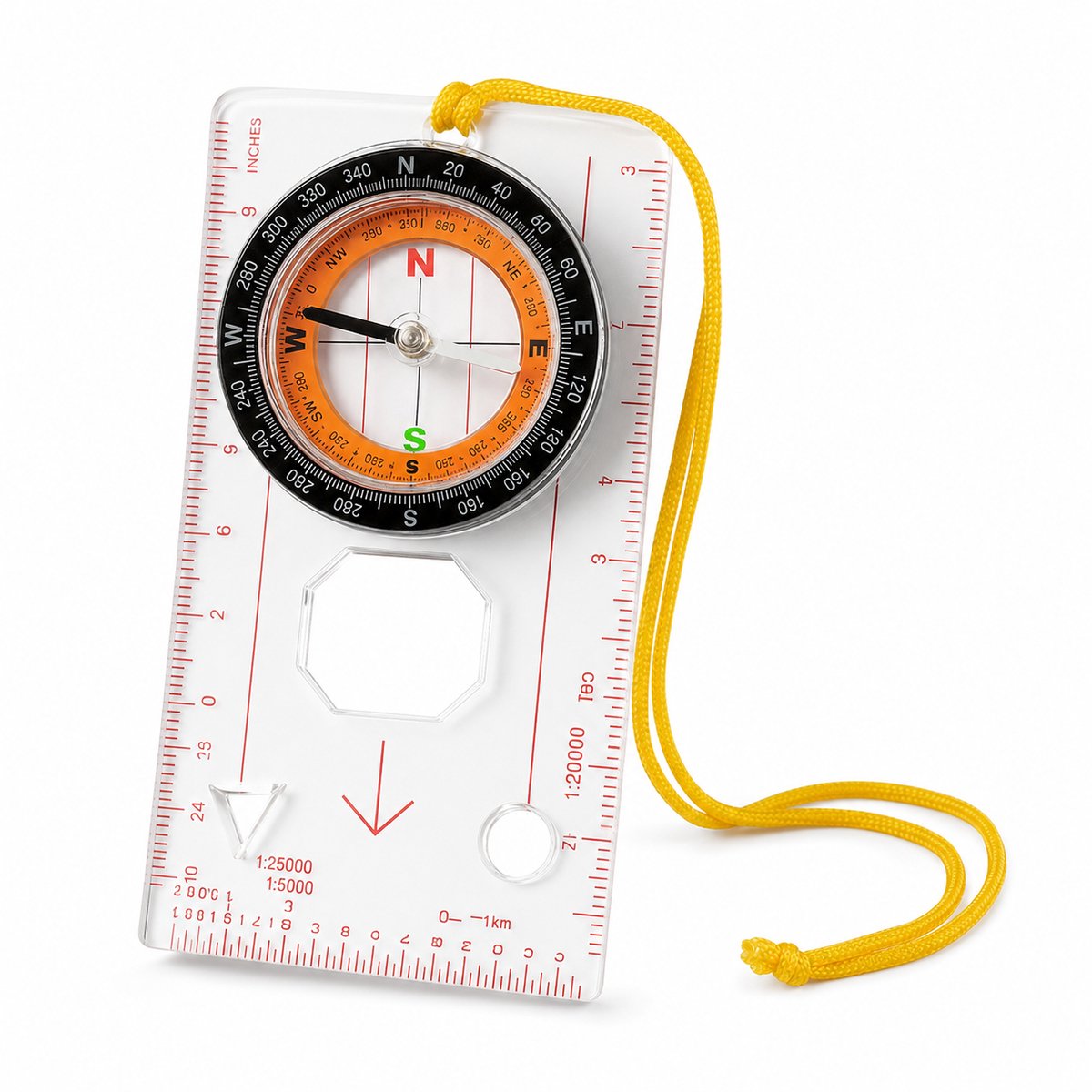 Enluxe Kaartkompas – Betrouwbaar Navigatiekompas voor Outdoor & Survival