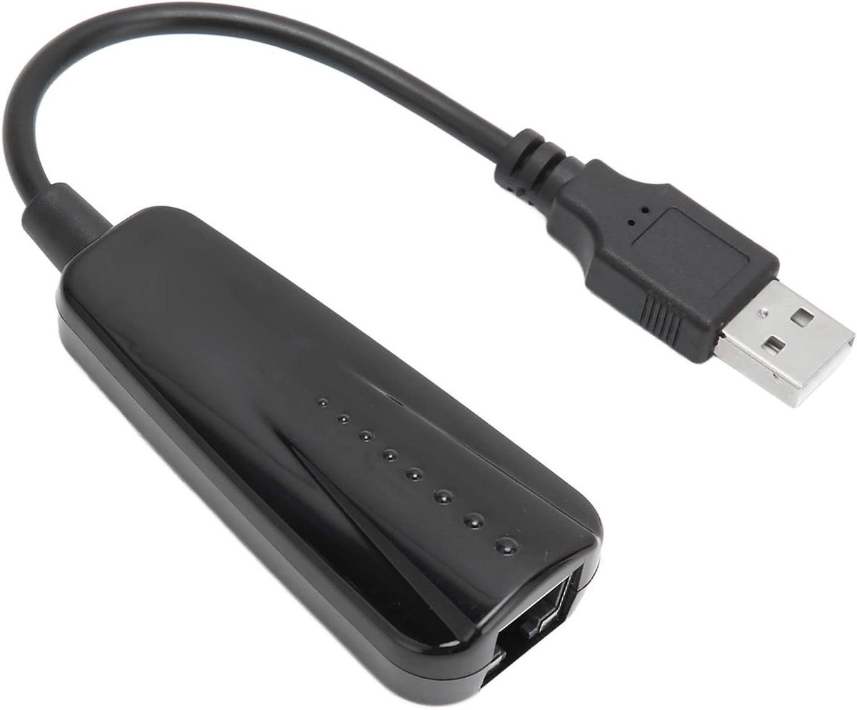USB Netwerk Adapter - Ethernet Extender - Snelle Internet Verbinding - 10/100Mbps Snelheid - Compact Design - Zwart