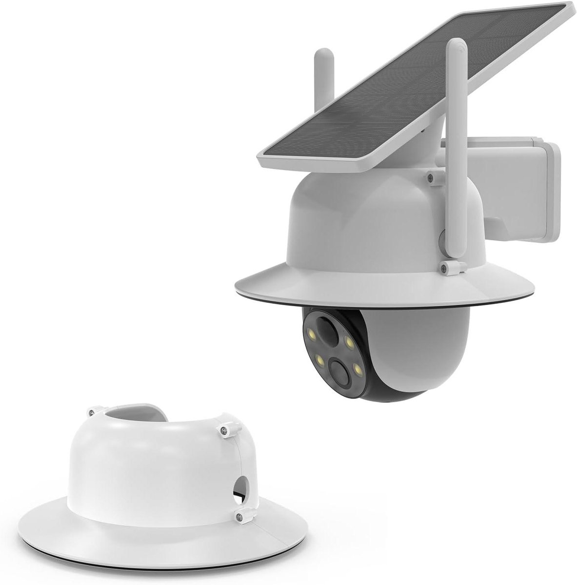 Camera Afdekking - Weerbescherming - Buitenbeveiliging - UV-bestendig ABS - 16 x 13.9 cm - Wit