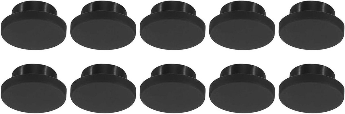 Gat Stopper Set - Rubberen Doppen - Gaten Dichten - Hoge Temperatuur Bestendig - 25 mm Diameter - Zwart
