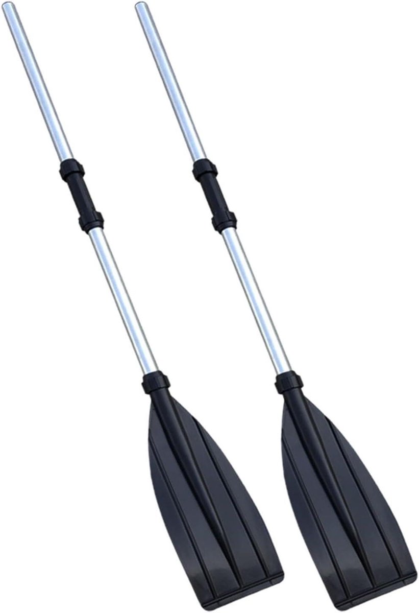 Roeispanen - Kajak Peddels - Water Sporten - Lichtgewicht Aluminium - 125 cm - Zwart