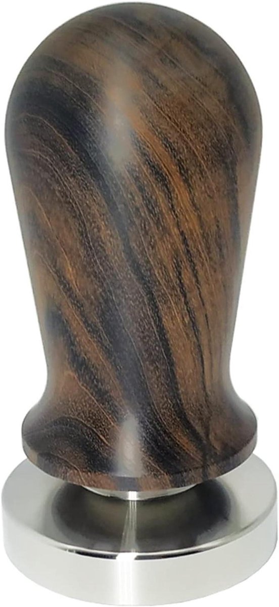 Koffie Tamper - Espresso Drukker - Barista Werk - Gekalibreerde Druk - 51/58mm - Zwart Zilver