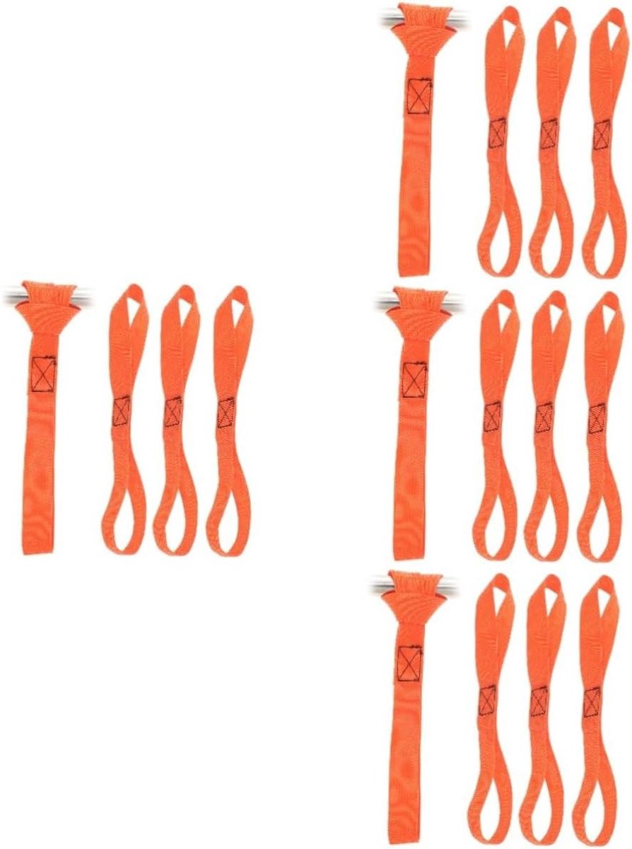 Vaguelly 4 Sets Zware Motorfiets Spanbanden Met Versterkte Stiksels 4 Stuks*4