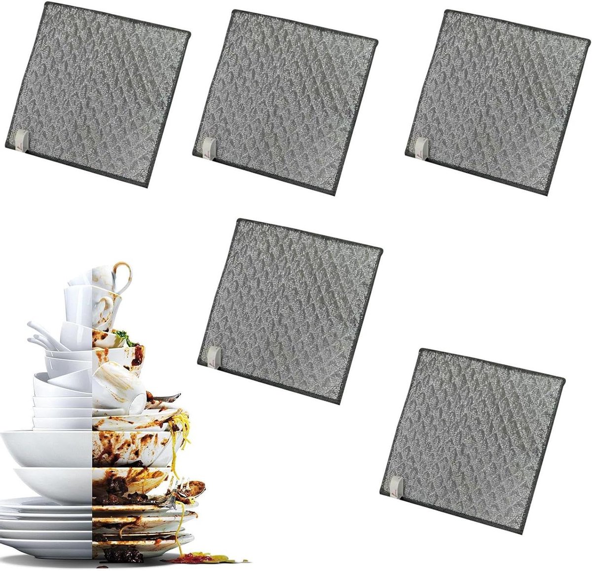 Vaatwasdoek - Niet kras & Droog Kookgerei Reinigingsdoek, Keukengerei Reinigingsdoek voor Keukengerei Kachels Potten Gootsteen Servies Pan Oven