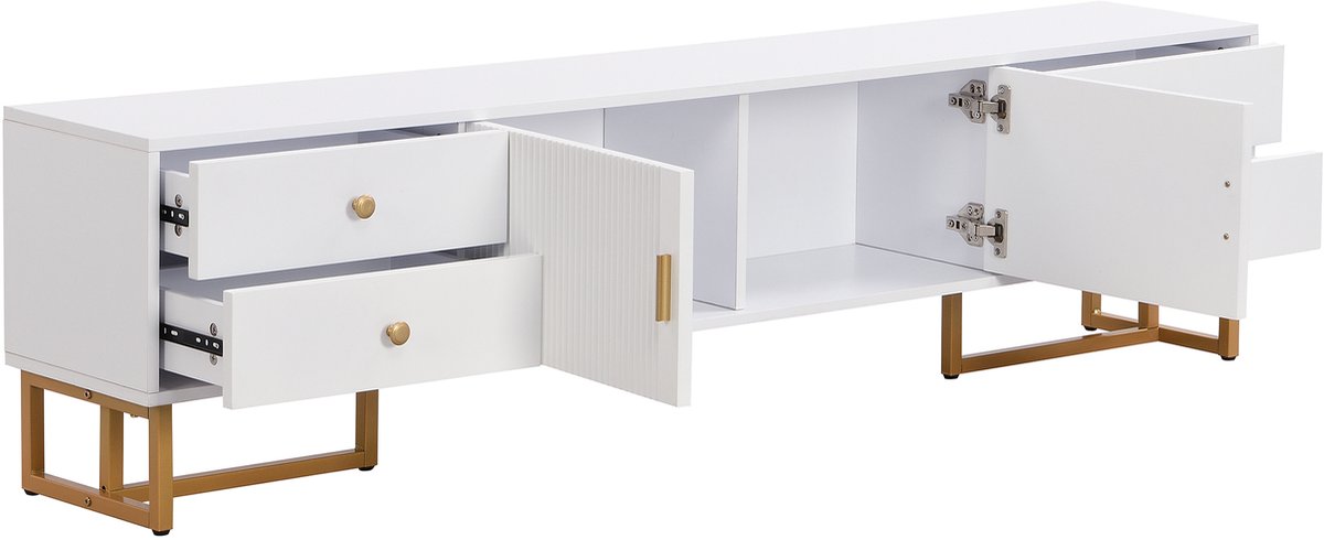 Wit Mdf Tv Meubel 175 30 46cm Woonkamer