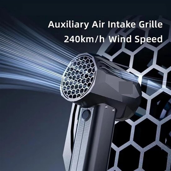 Luchtblazer Elektrisch - Handventilator Turbo - Stof Verwijderen - Borstelloze Motor - 240 km/u - One Color — afbeelding 2