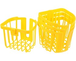 Hertenhoorn Varen Plantenbak - Hangende Bloempot Muur - Verticale Ruimtebesparing - Compact Verticaal Ontwerp - 13.40X13.00X11.00CM - Geel