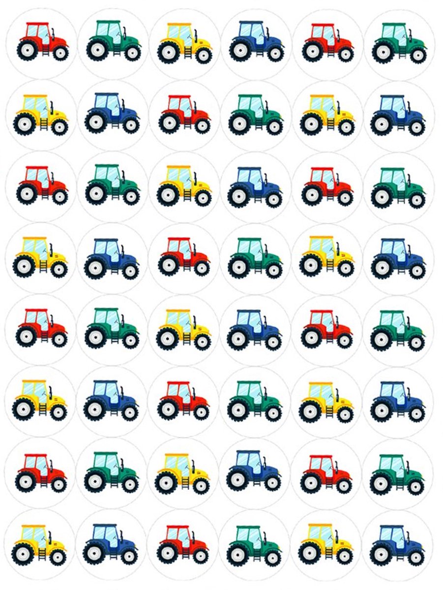 Tractor Stickers - 4 Stickervellen - Beloningsstickers Kinderen - School Stickers — afbeelding 2
