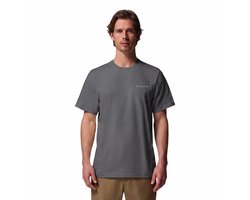 Columbia CSC™ Outdoor Back Graphic Tee Heren Outdoorshirt - City Grey Heather, Sunscape