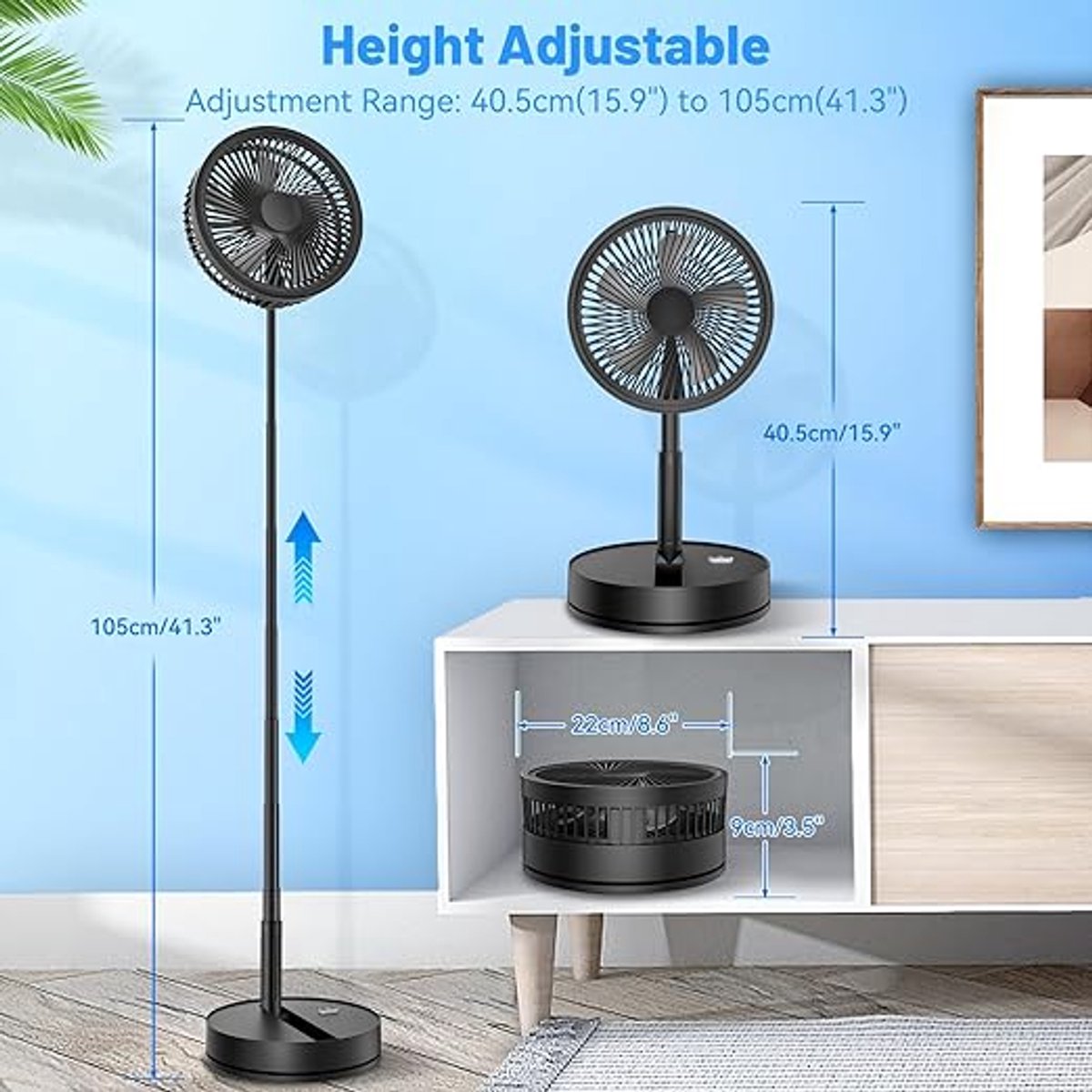 Vigor sports Oscillerende Staande Ventilator thumbnail 3