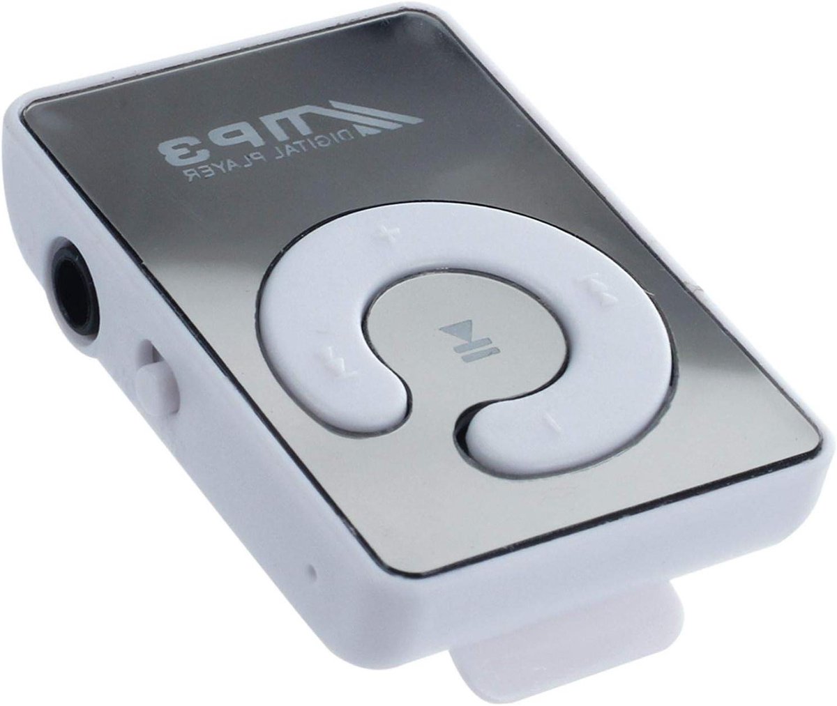 Digitale Muziekspeler - Mp3 speler - Muziek Luisteren - Clip Ontwerp - 8GB Opslag - Wit