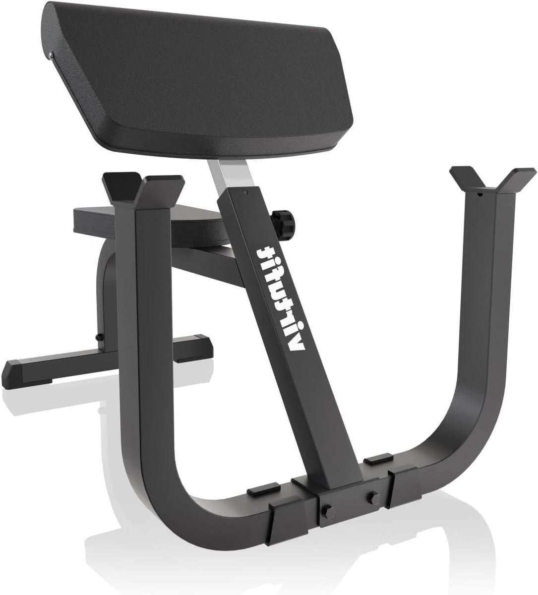 Curl Station - Armtrainer Bank - Gerichte Bicepstraining - Verstelbare Armsteun - 150 x 84 cm - Zwart