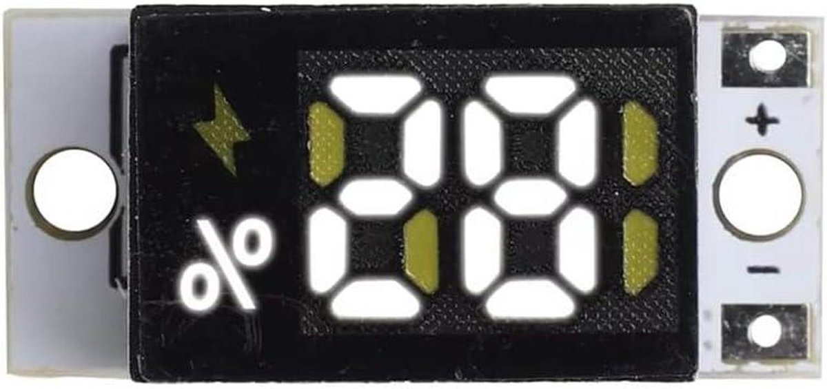 Batterij Indicator Module - Accu Meter - Energie Beheer - Serie Compatibel - 1S tot 4S - Zwart