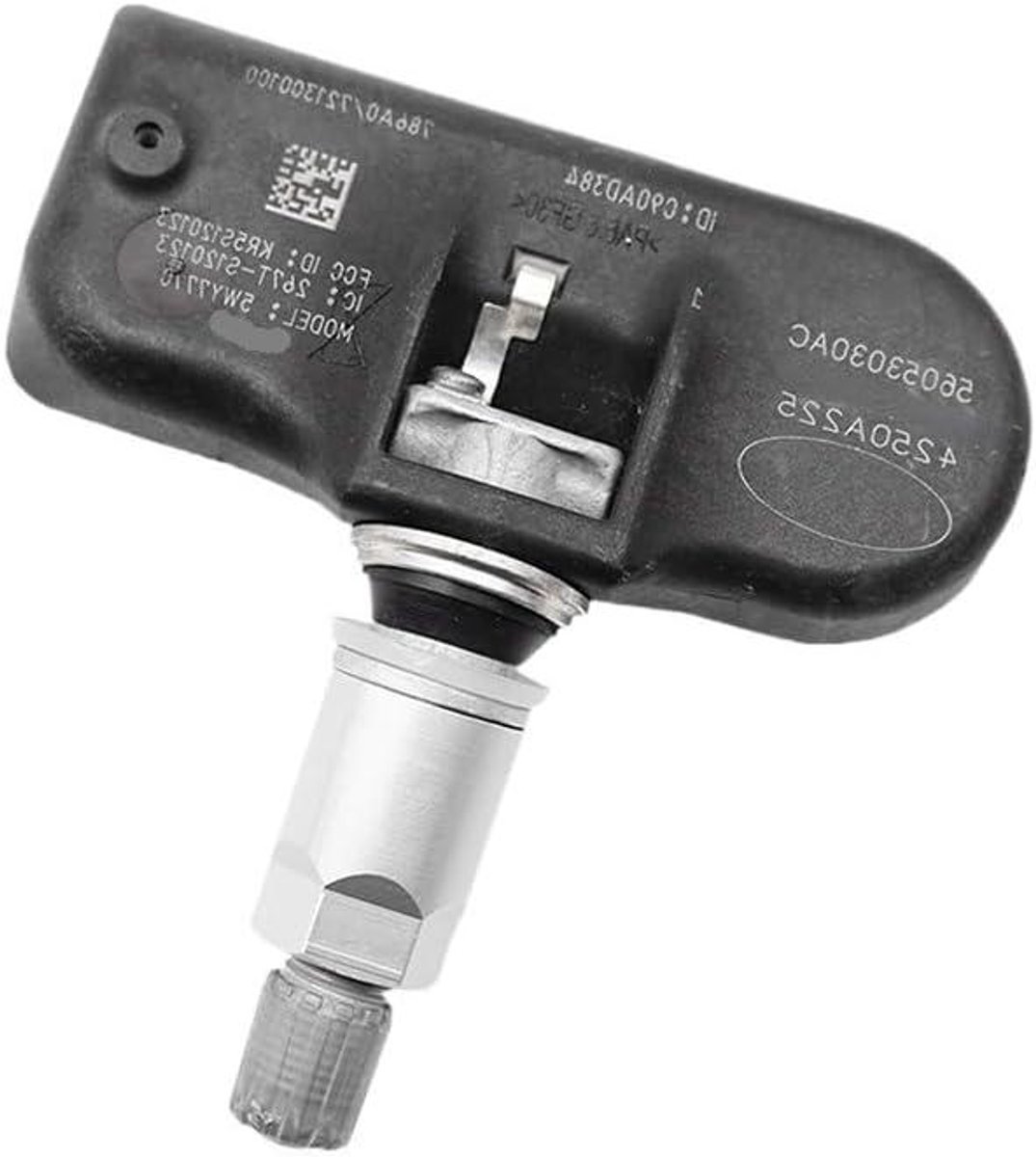 Bandenspanningssensor - TPMS sensor - Veilig Rijden - Voorgeprogrammeerd - 3 Jaar Levensduur - Zwart