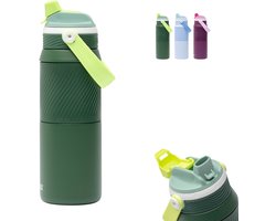 Kambukka Dupla Bouteille Isotherme 750 ml - Bouteille d'eau 2-en-1 - 100% Étanche - Pine Forest