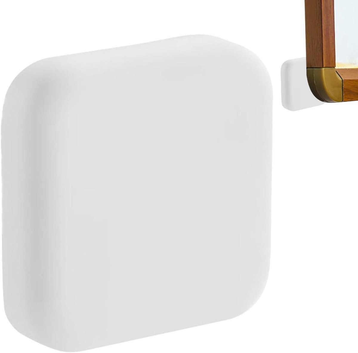 Deurstopper - Muurstopper - Schade Voorkomen - Zelfklevend - 42x41x41mm - Wit