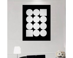 Meterkast Afdekking - Wandpaneel Decoratief - Groepenkast Verbergen - Klapbaar Schokbestendig Frame - 70 x 60 cm - Style-q