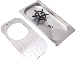 Glazen Spoeler - Bekerwasser Aanrecht - Snel Glazen Reinigen - Hogedruk Meerdere Hoeken - 304 Roestvrij Staal - Zilverkleur