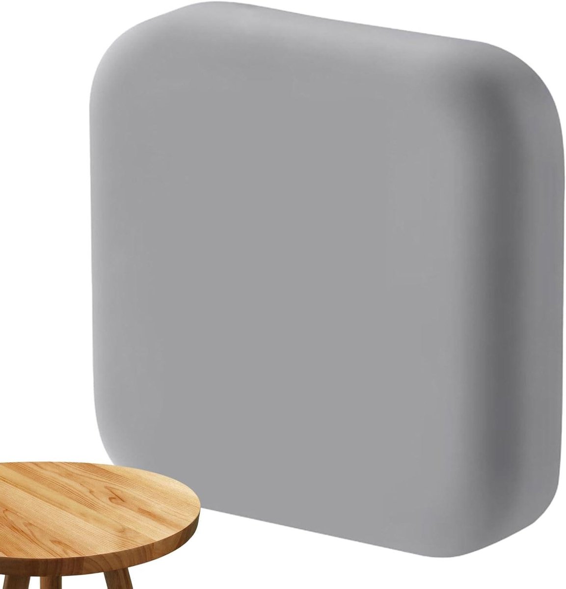 Deurstopper Muur - Wandbeschermer - Muren Beschermen - Zachte Siliconen - 45x45 mm - Grijs