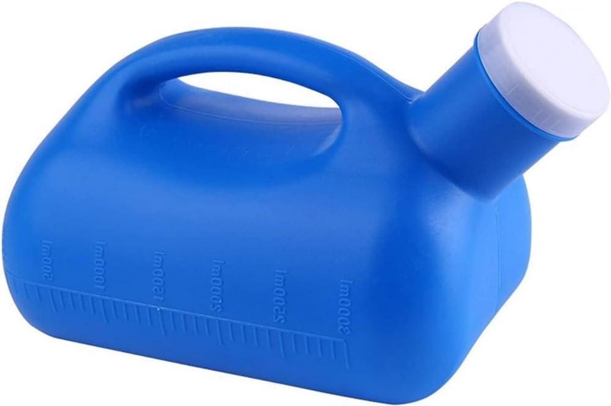 Urinoir voor Mannen - Plasfles Potje - Reizen en Zorg - Grote Capaciteit - 3000 ml - Blauw