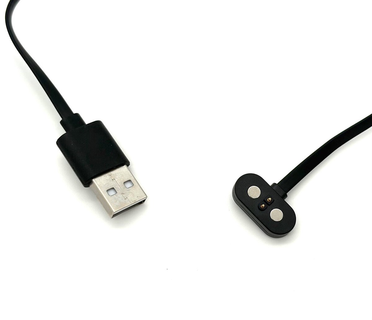 Geschikt voor Mojawa Run Air / Mojo 2 – USB Oplaadkabel – Magnetische Oplader – 40cm Platte Kabel – Zwart