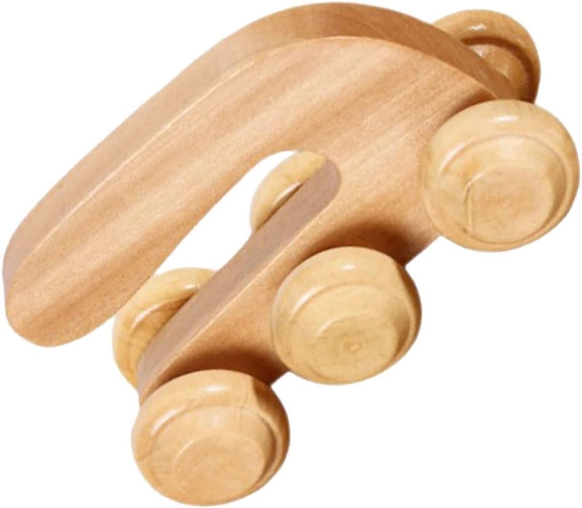 Houten Massage Roller - U Vormige Bal - Spierontspanning Lichaam - Diepe Weefsel Stimulatie