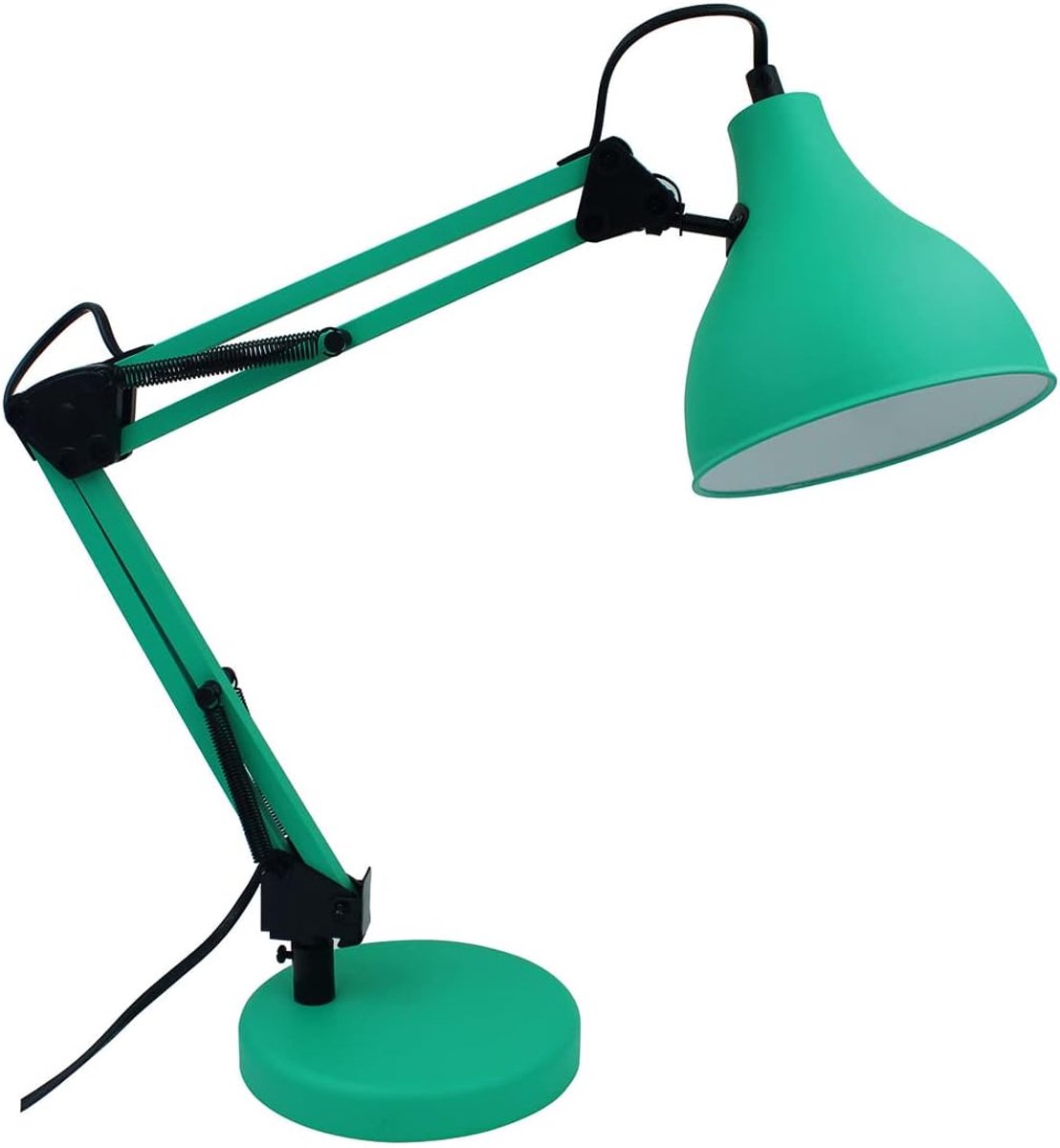 INSPIRE - ENNIS - Bureaulamp - E27 40W - H. 55 cm - Groen metaal