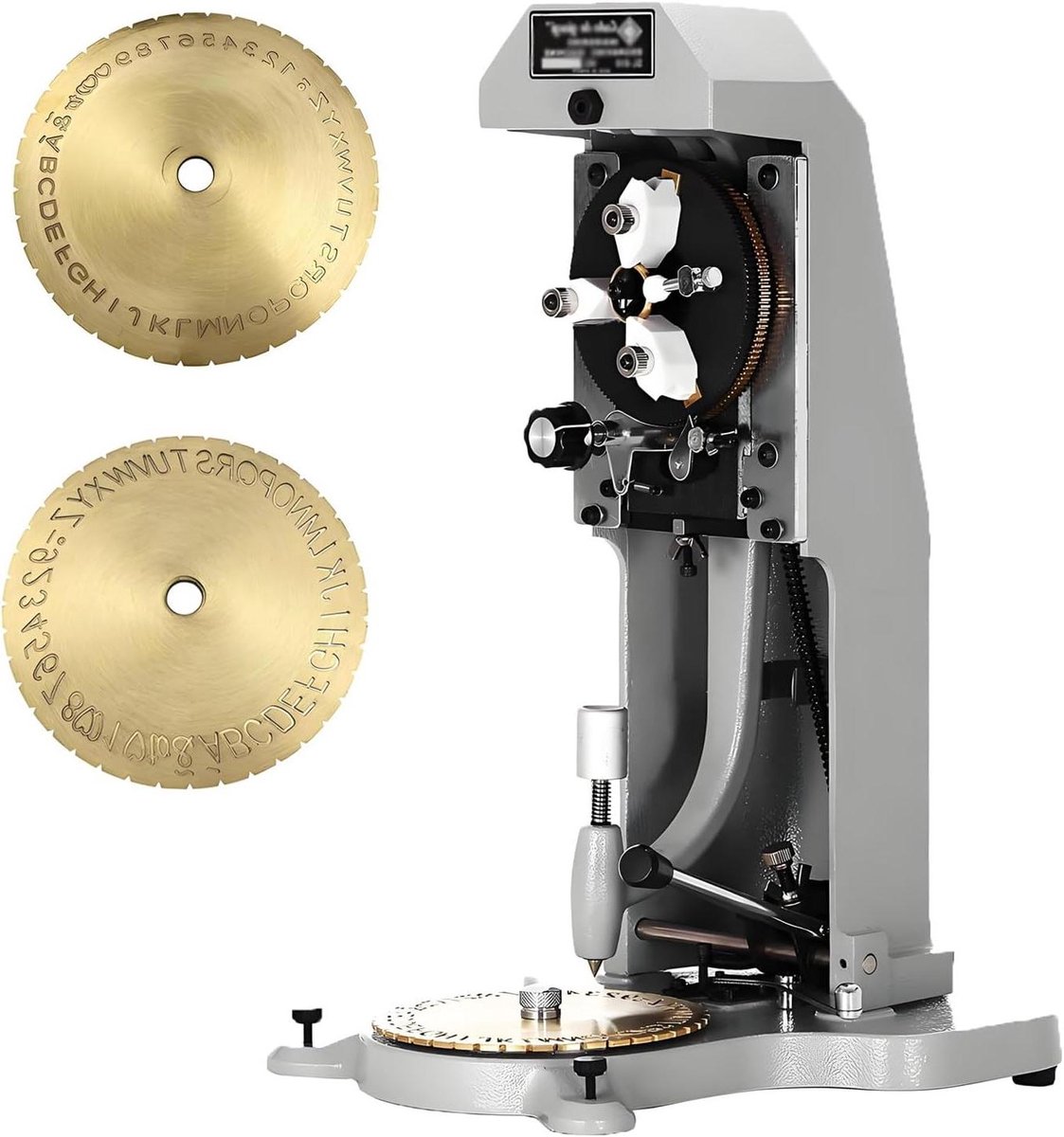Ringgraveermachine - Binnenring Graveur - Ringen Personaliseren - Dubbelzijdige Wijzerplaat - 1.5 en 2.0 mm - Metaal