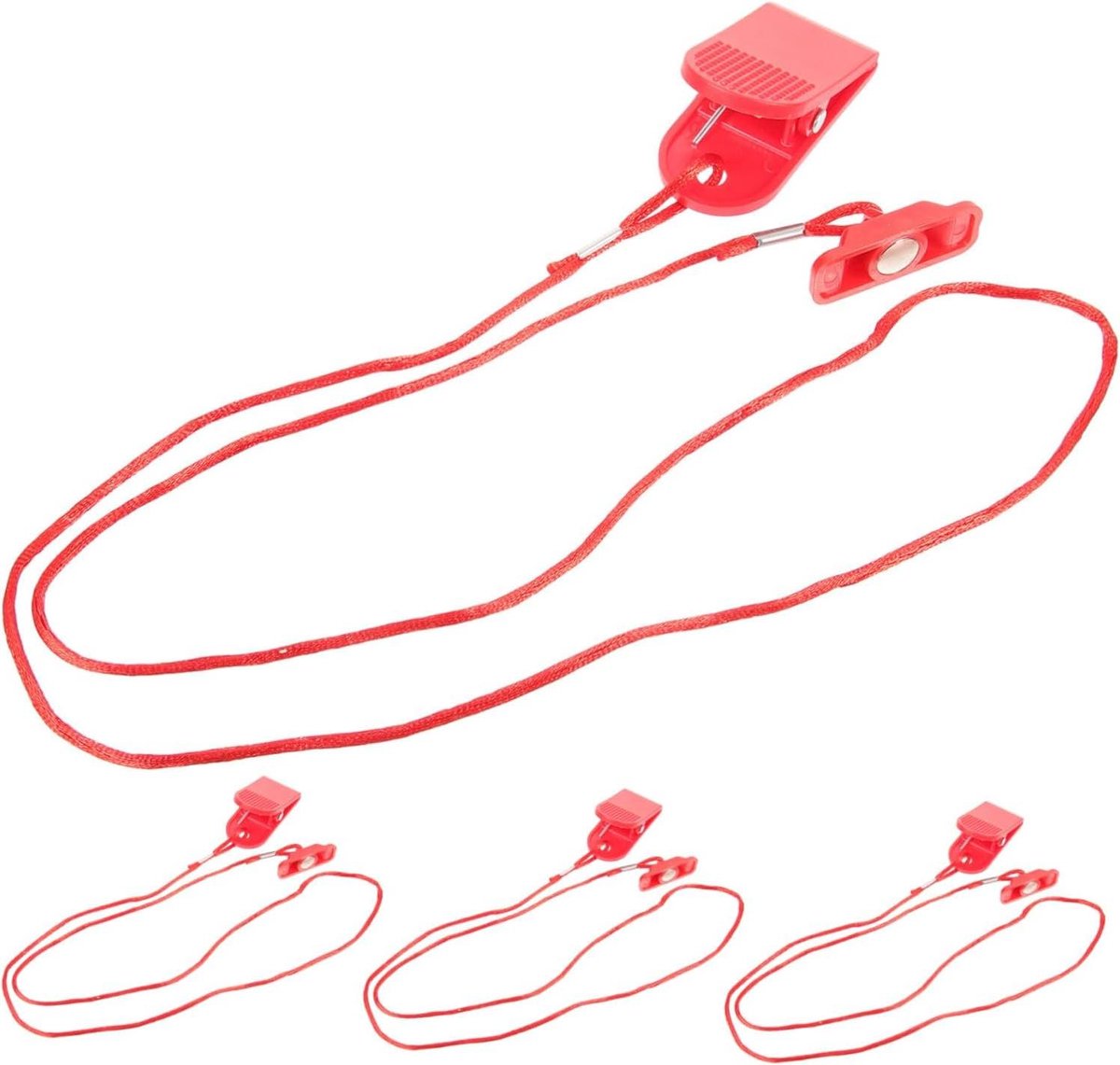 Loopband Sleutels - Veiligheidsschakelaars - Thuis Fitness - Universele Vervanging - 4 Stuks - Rood