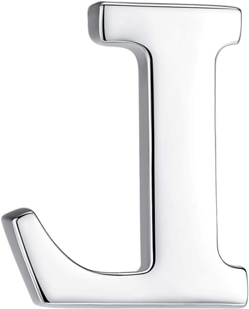 Letter Broche - Insigne Speld - Kleding Versieren - Roestvrij Staal - 2.3 cm - Zilver