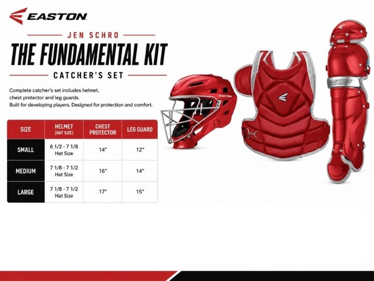 Easton JSCHRO The Fundamental Kit M Red voor Sport Honkbal/Softball