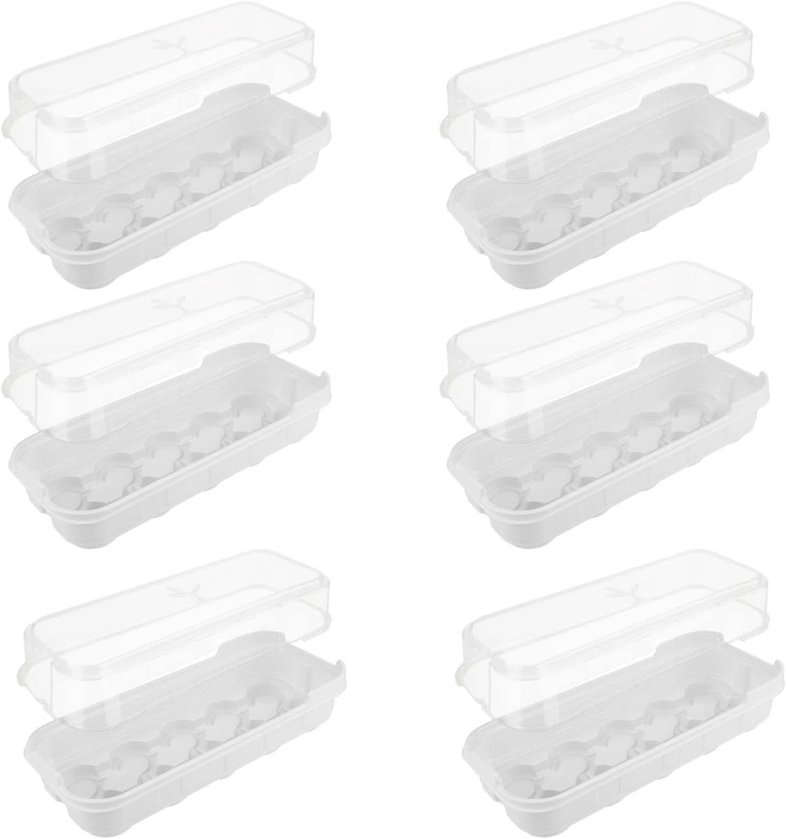 Zaadkweekbak Set - Mini Kas - Zaailingen Starten - Zonder Gaten - 6 Stuks - Wit