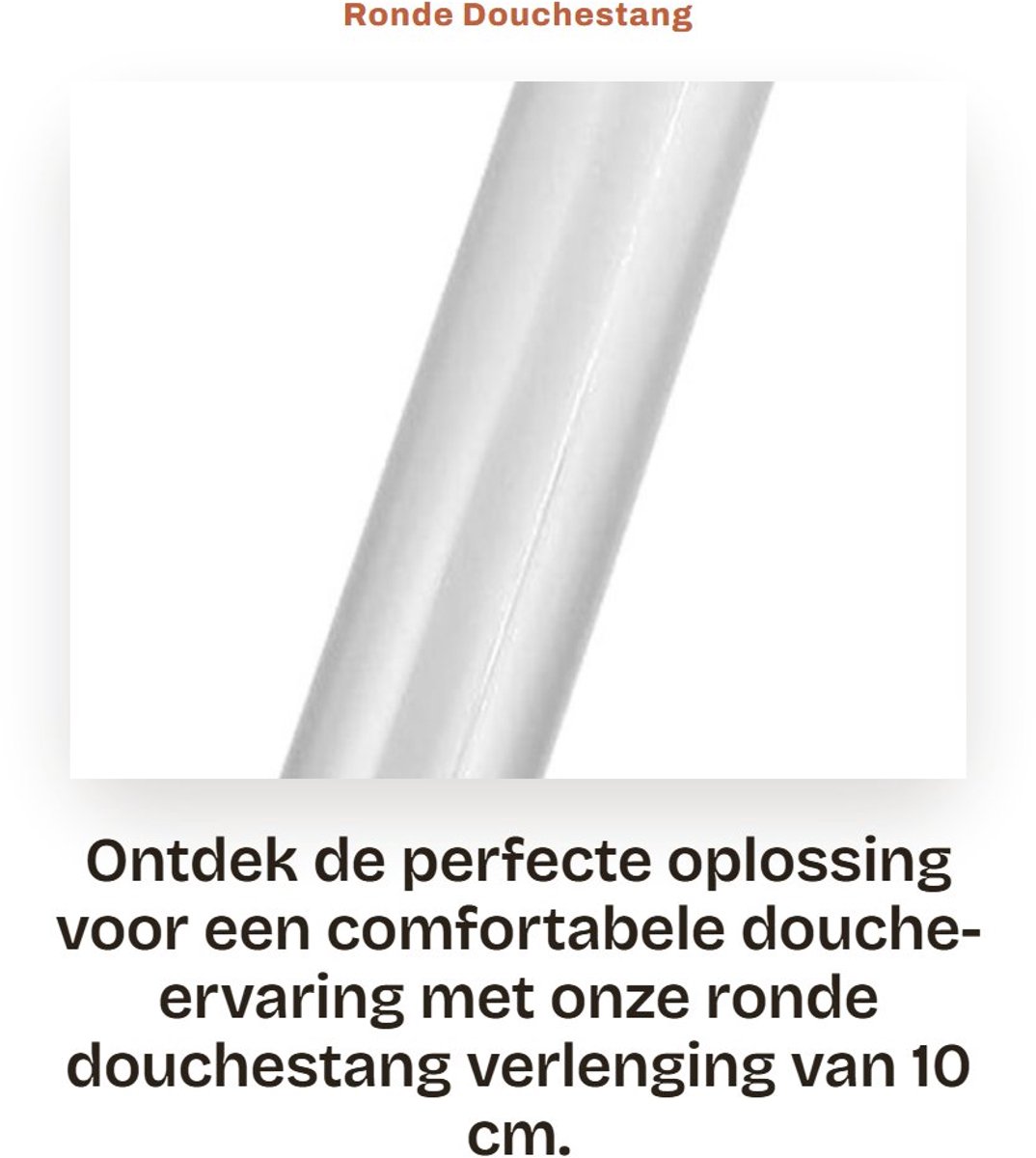 Dailygoods- Douche Verlengstuk 4 Inch - Roestvrij Staal - Chroom Coating - Verstelbaar - Geschikt voor Slangen - Duurzaam en Robuust - Douchearm
