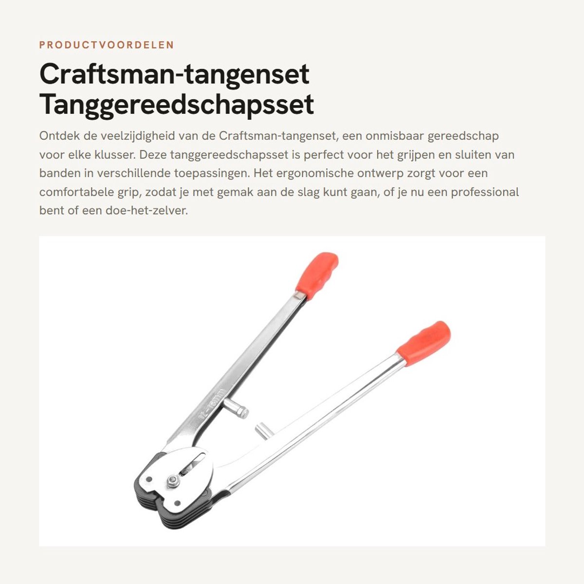 Dailygoods- Tangenset Duurzaam - Gereedschapset - Hamer - Schroevendraaierset - Waterpomptang - Gereedschapset in Koffer - Gereedschapsset