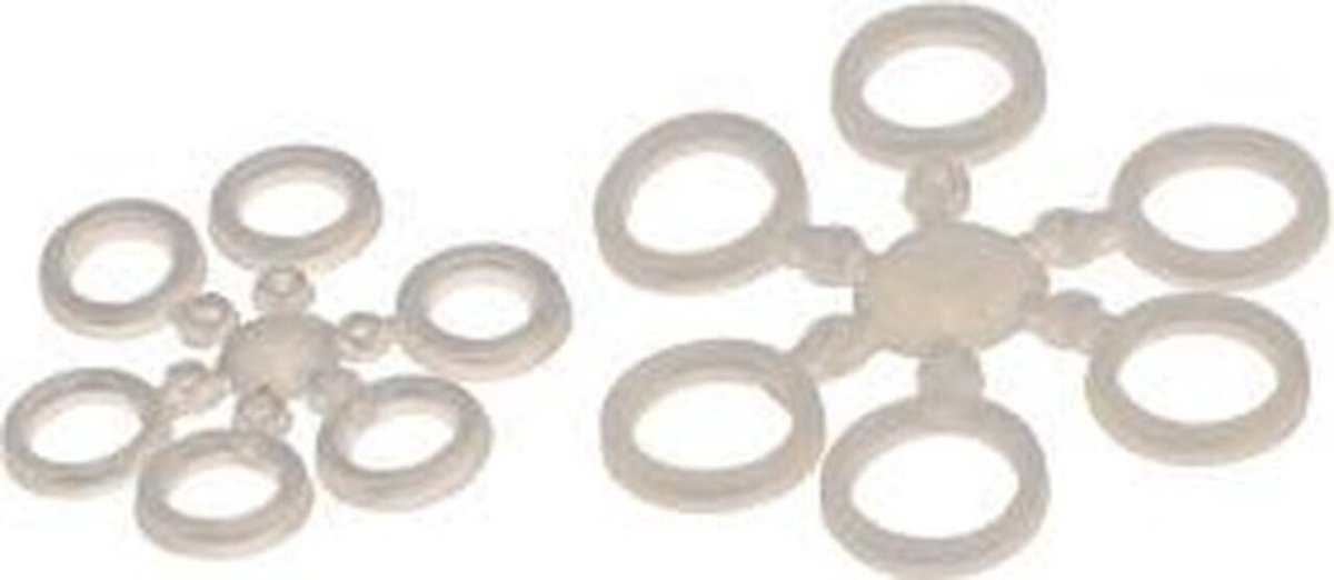 Albatros Latex aasbandjes voor pellets en mini boilies | 4 en 6 mm | 50 stuks