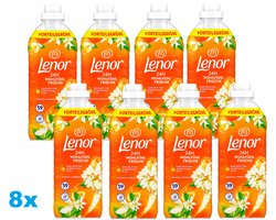 Lenor Wasverzachter Orange & Verbena – 8 x 59 Wasbeurten – Voordeelverpakking – 8 Stuks