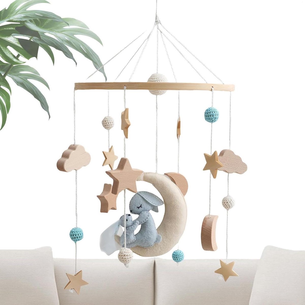Wieg Mobiel - Kinderwagen Speelgoed - Baby Ontwikkeling Stimuleren - Draaibaar Ontwerp - 45 x 23 cm - Niet Gespecificeerd