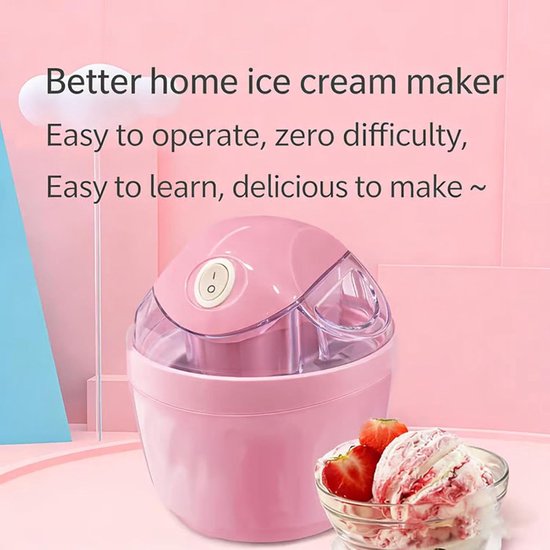 IJsmachine voor thuis - Dessertmaker Snel - Desserts Maken - Snelvrieskom - 500 ml - Wit — afbeelding 4
